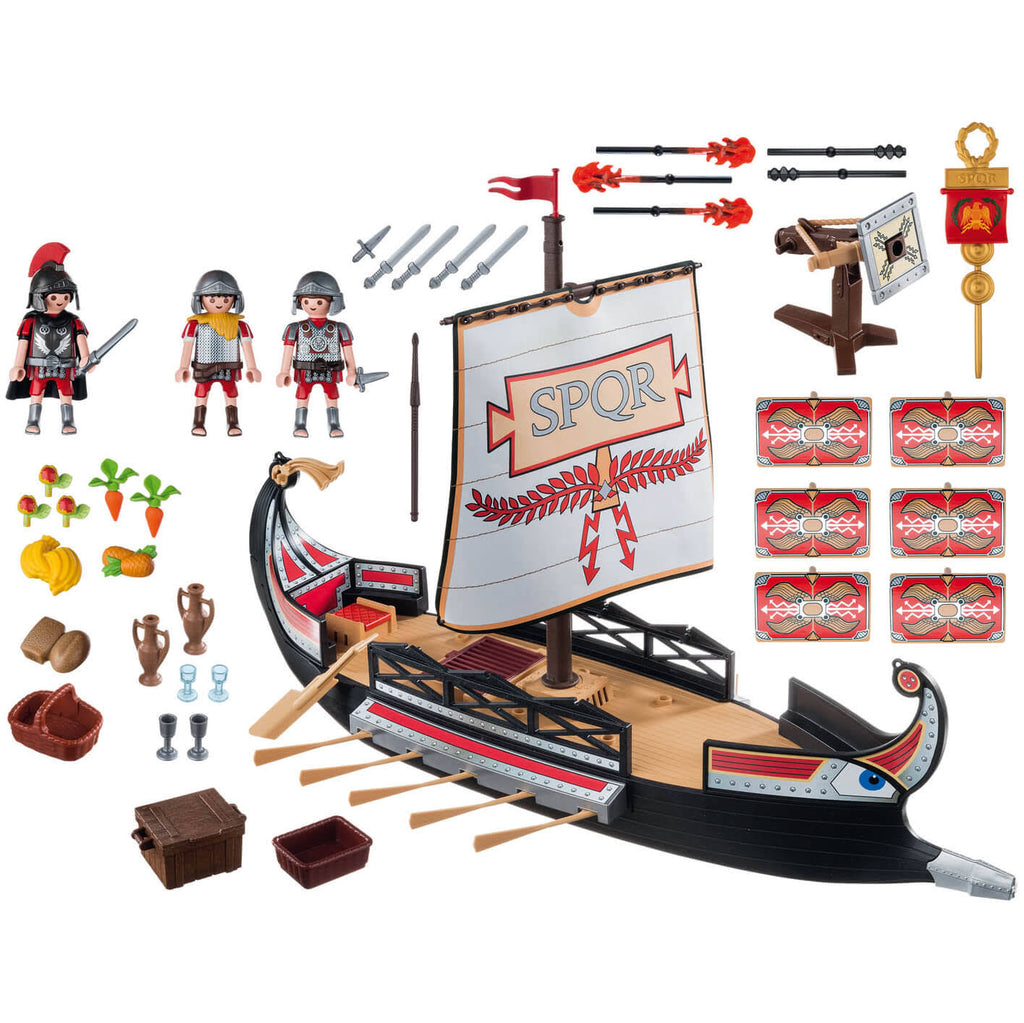 Roman Warriors & Ship J5580