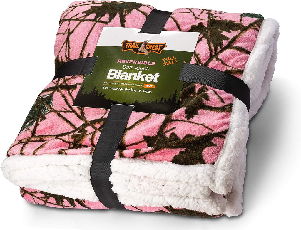 Reversible Camo Throw Blanket H131