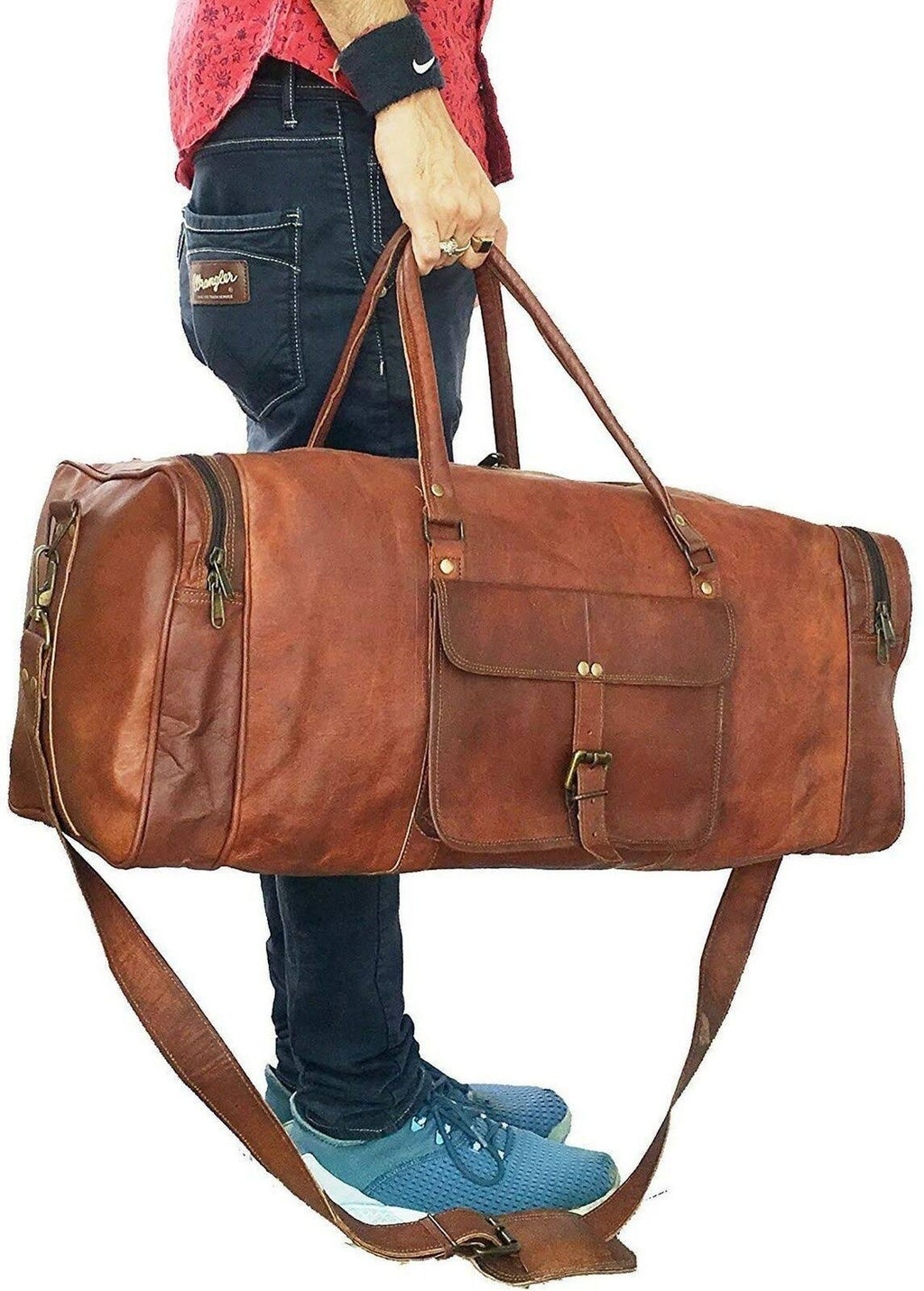 Genuine Leather Duffel Bag L987055