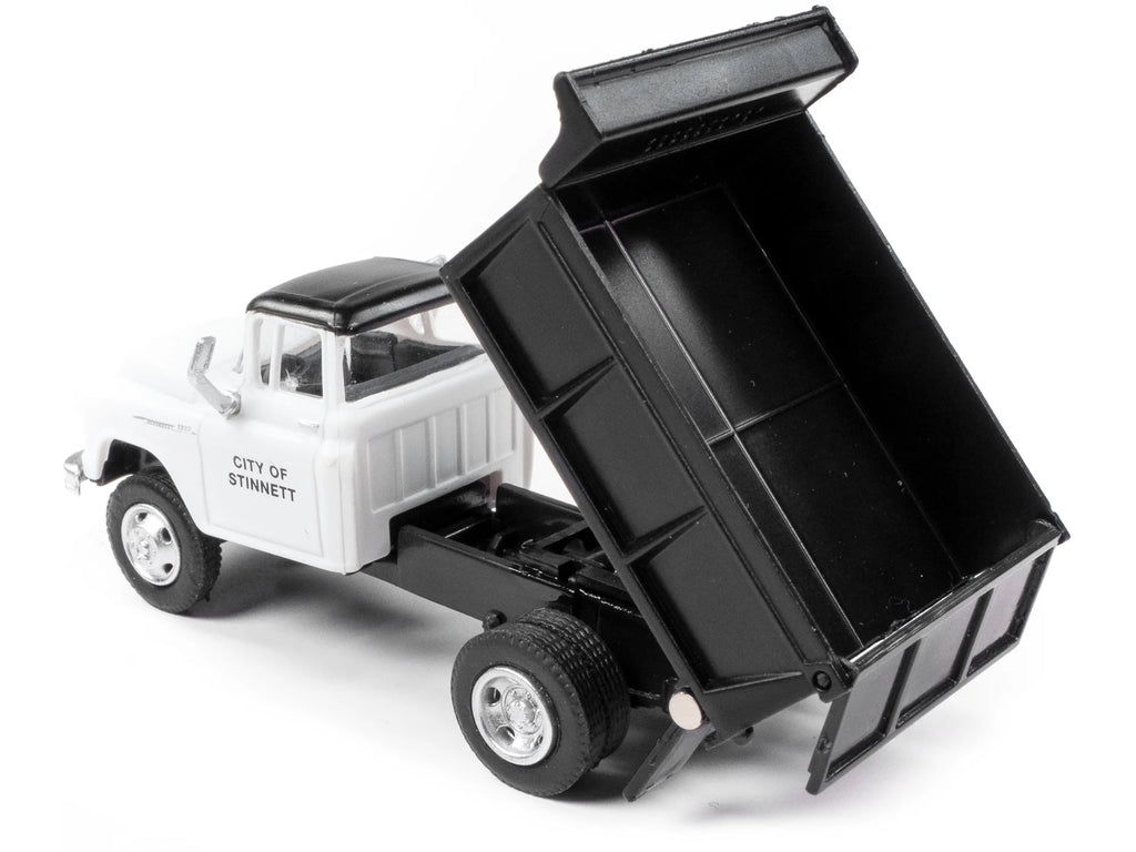 1/87 White Black Top Diecast Dump Truck Model L479
