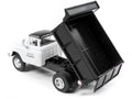 1/87 White Black Top Diecast Dump Truck Model L479