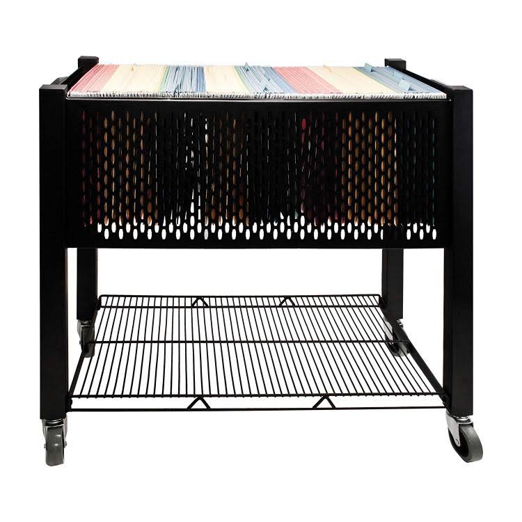 Black Open-Top File Cart P301