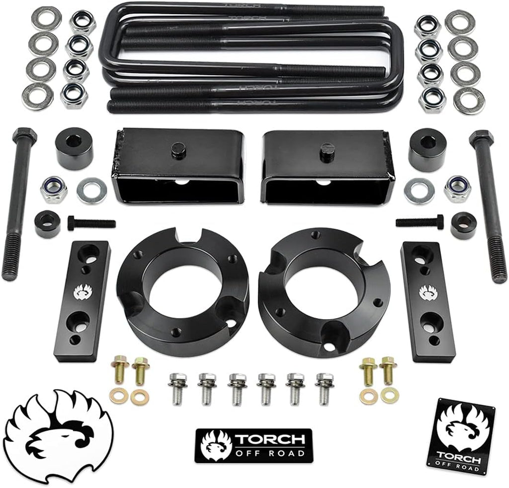TORCH 3 Full Lift Kit for Toyota Tacoma 4X4 4WD TRD SR5 w Differential Drop and Sway Bar Relocation Kit - 6 Lug Models ONLY R669879