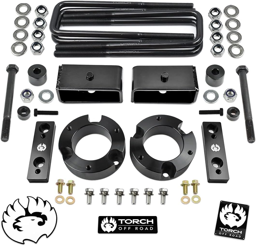 TORCH 3 Full Lift Kit for Toyota Tacoma 4X4 4WD TRD SR5 w Differential Drop and Sway Bar Relocation Kit - 6 Lug Models ONLY R669879