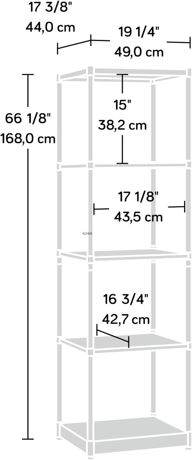 Salt Oak Tower Bookcase F1471
