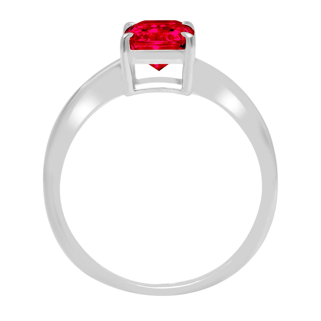 18K White Gold Solitaire Ring X614224