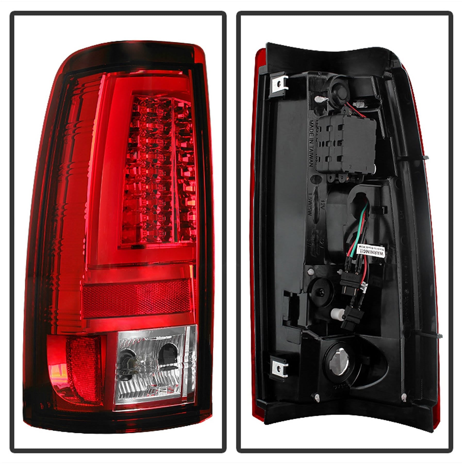 Red/Clear LED Tail Lights G9104