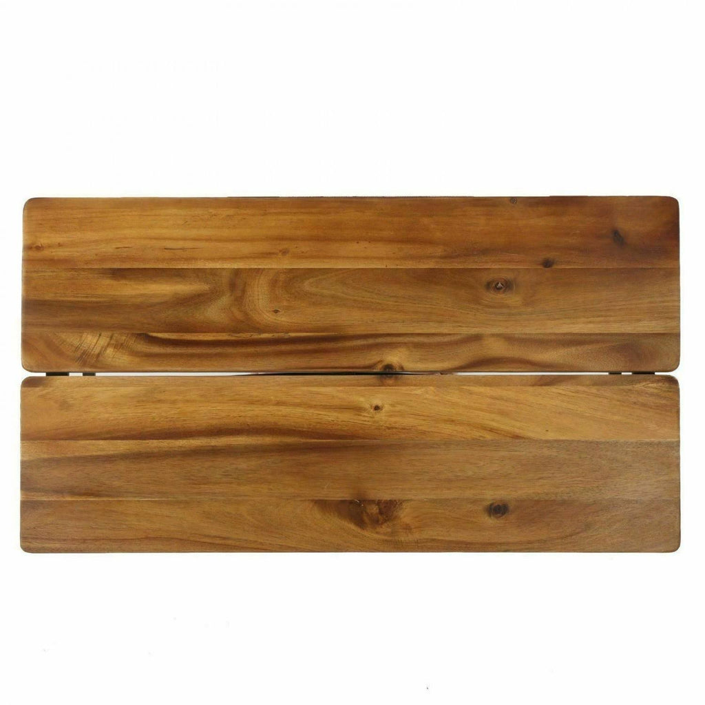 Rustic Industrial Acacia Wood Coffee Table with Metal Frame V423199