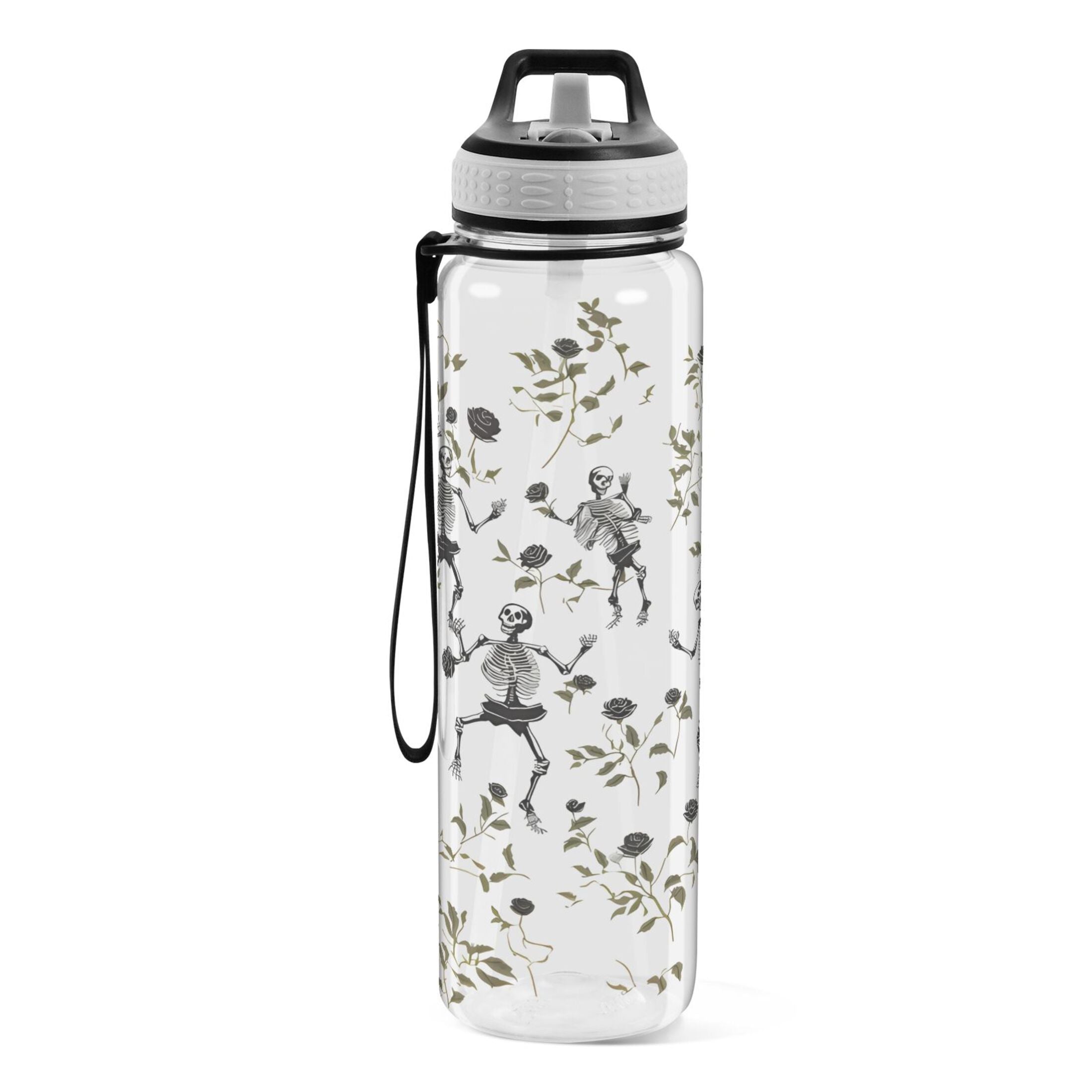Clear 32oz Tritan Water Bottle with Straw S7532
