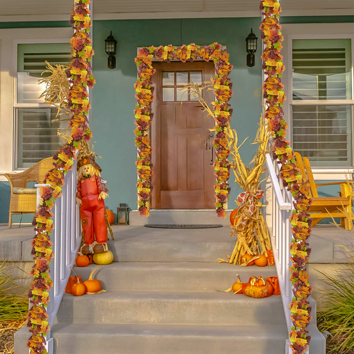 2-Pack Artificial Maple Leaf Garland H725