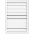 34x22W x 38x22H PVC Gable Vent with Brickmould C378594