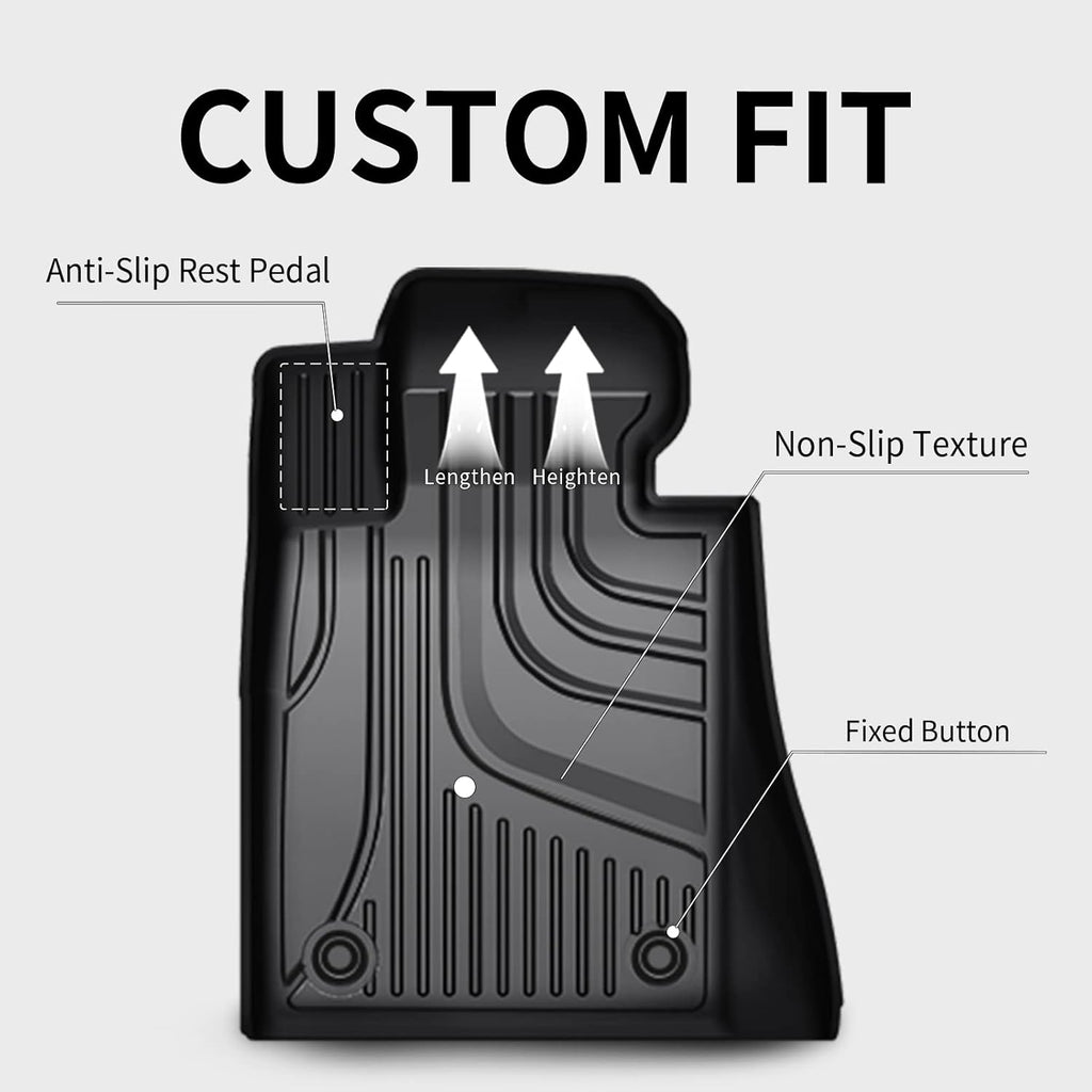 Black All Weather Floor Mats for Cadillac XT4 X975644