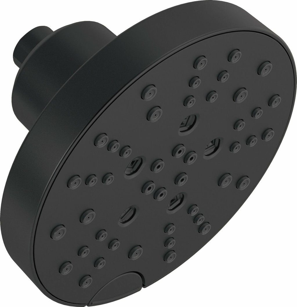 Matte Black 5-Setting Raincan Shower Head Z98273