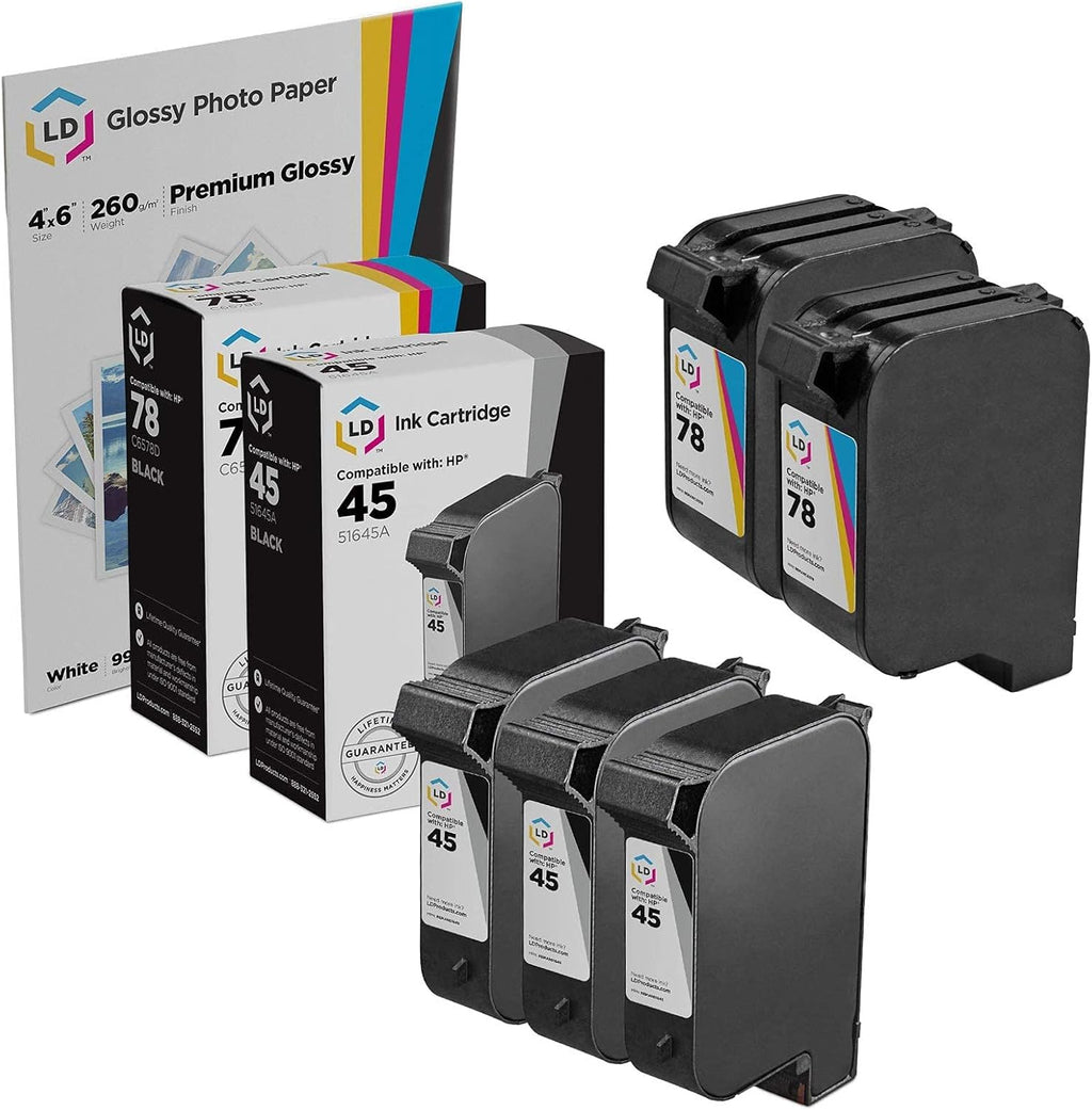 5-Pack Remanufactured Ink Cartridge (3 Black, 2 Color) A8637