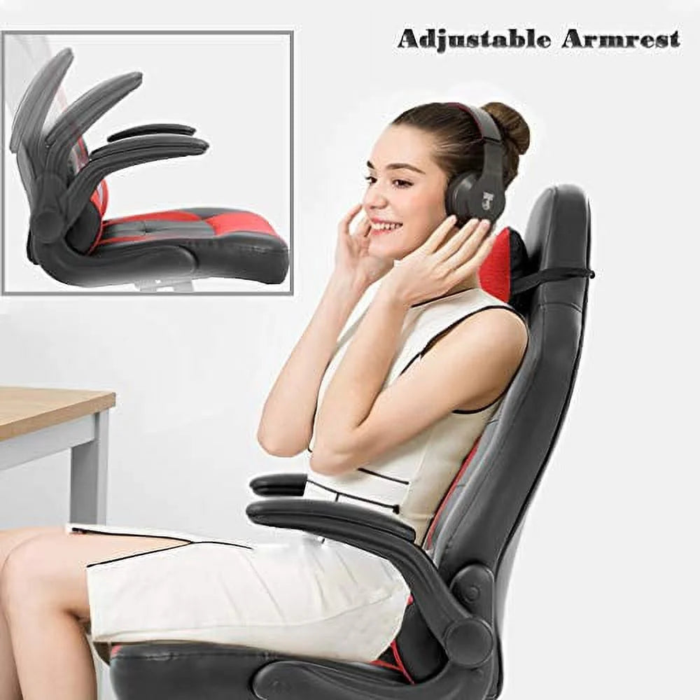 Red Adjustable Swivel Gaming Chair Q282