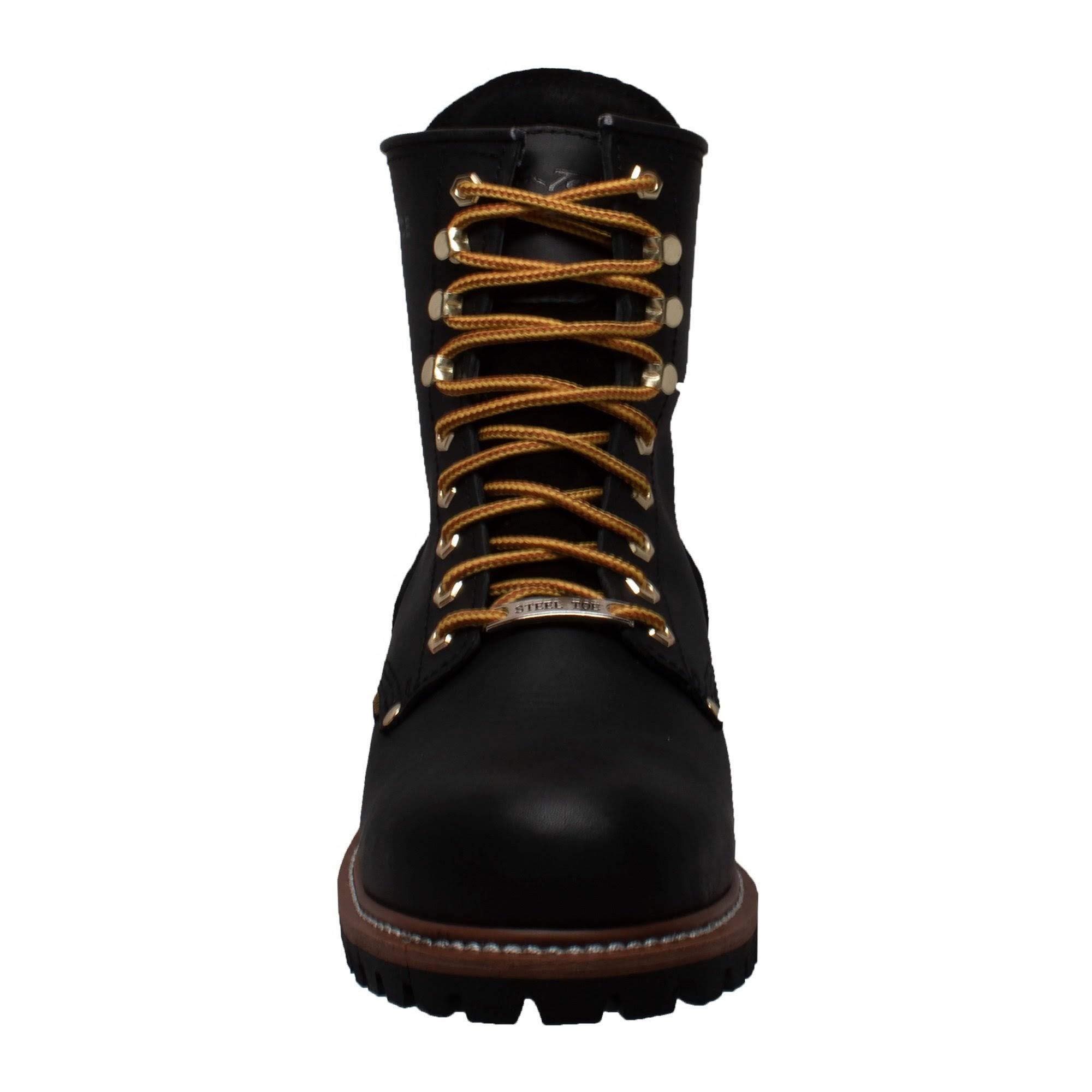 Waterproof Logger Black Work Boots B38374