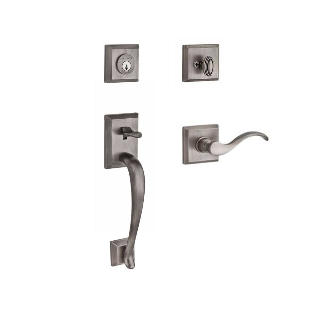 Matte Antique Nickel Handleset U3090
