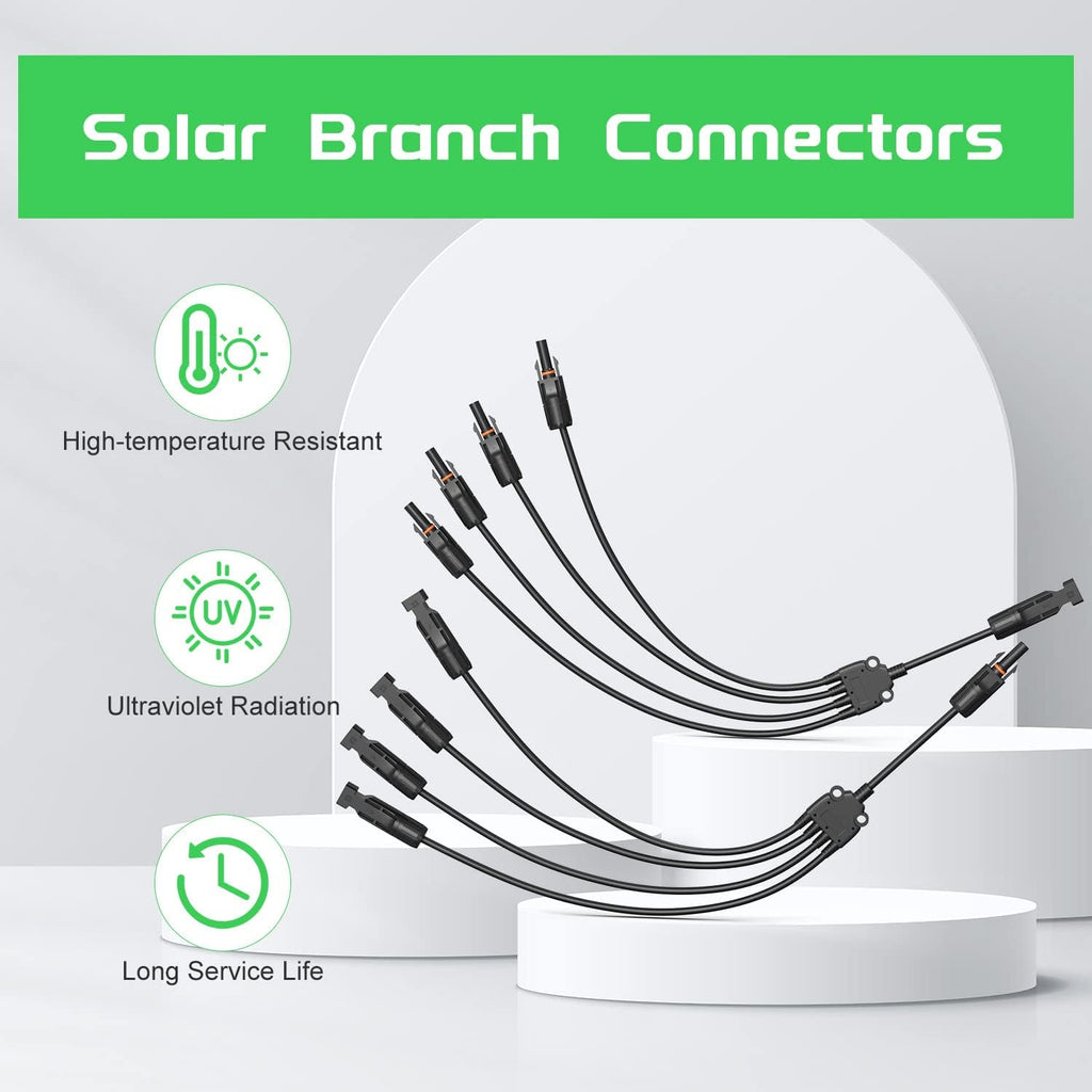 Solar Connectors 30A Y-Branch Cable Parallel Adaptor Pair Pack of 2 F2248
