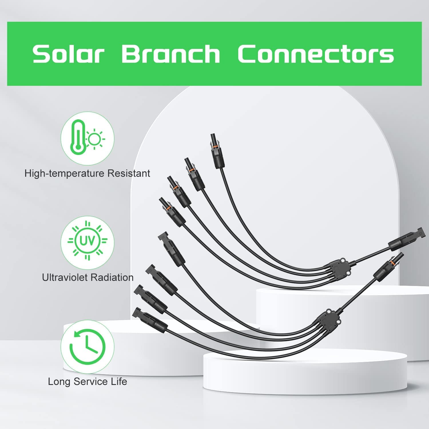 Solar Connectors 30A Y-Branch Cable Parallel Adaptor Pair Pack of 2 F2248