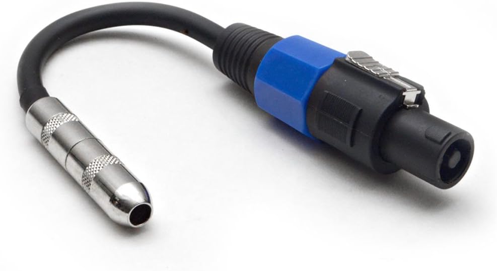 4 Pack 1/4 TS Female to Speakon Adapter Patch Speaker Cable V5821