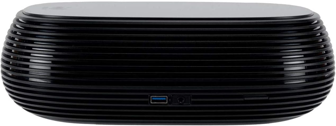 Mini-ITX Tower Case with 200W 80 Plus Gold Power Supply and Tempered Glass Top Panel A166