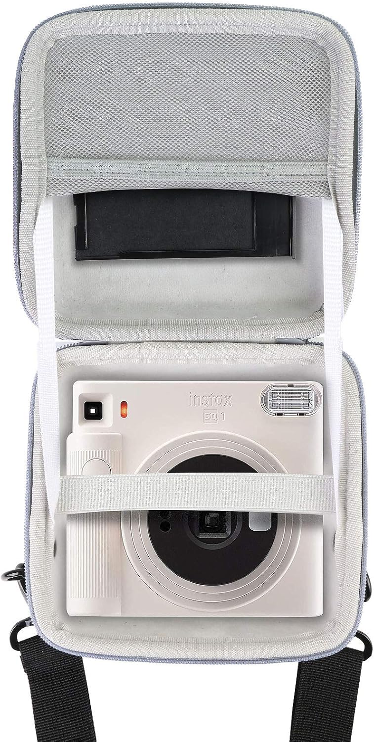 Hard Carrying Case for Fujifilm Instax Square SQ1 Instant Camera (Inside Blue) L884