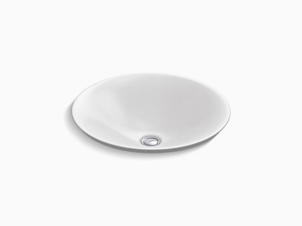 Round Wading Pool Bathroom Sink Thunder Grey R36716