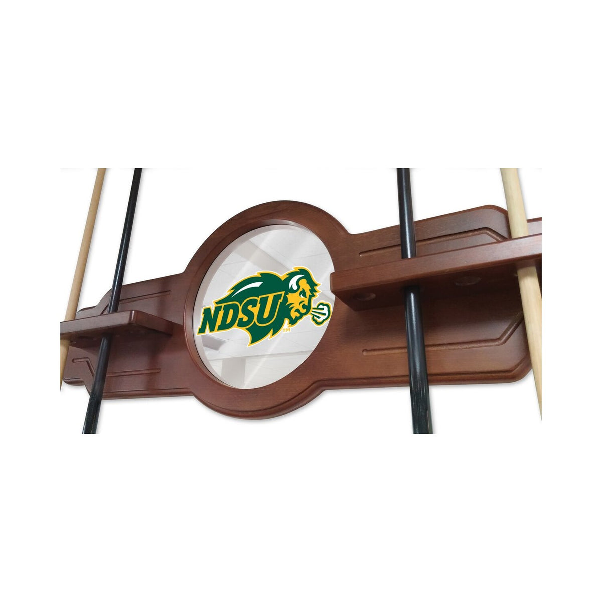 Solid Wood Cue Rack with Navajo Finish W17494