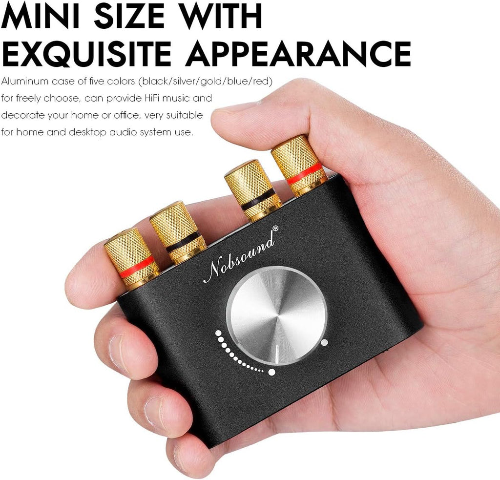 Black Mini Bluetooth Power Amplifier 50W×2 Pack of 2 B63273