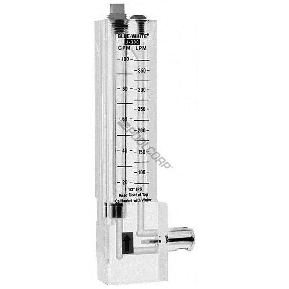 2x22 PVC Vertical Flowmeter 40-150 GPM Z3543