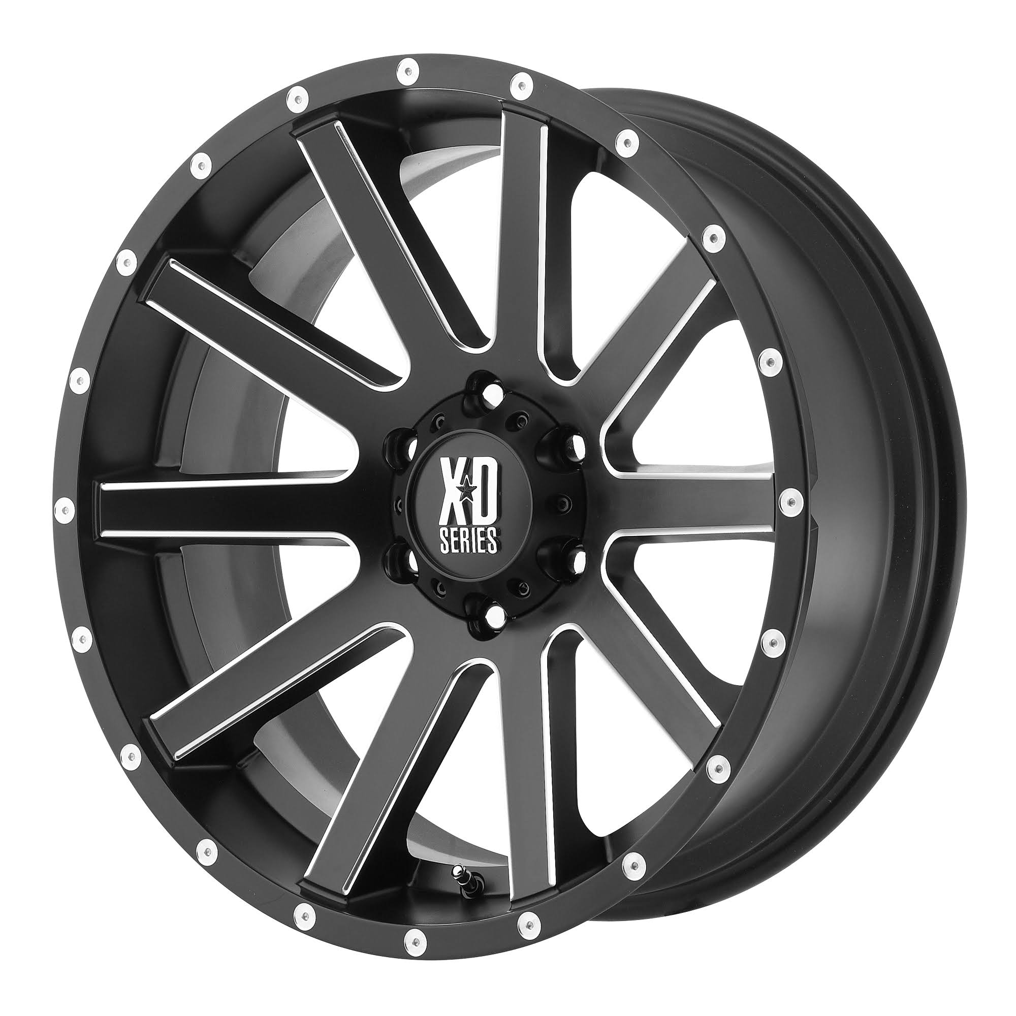 Satin Black 18x8 5x127 35 Wheels D35434
