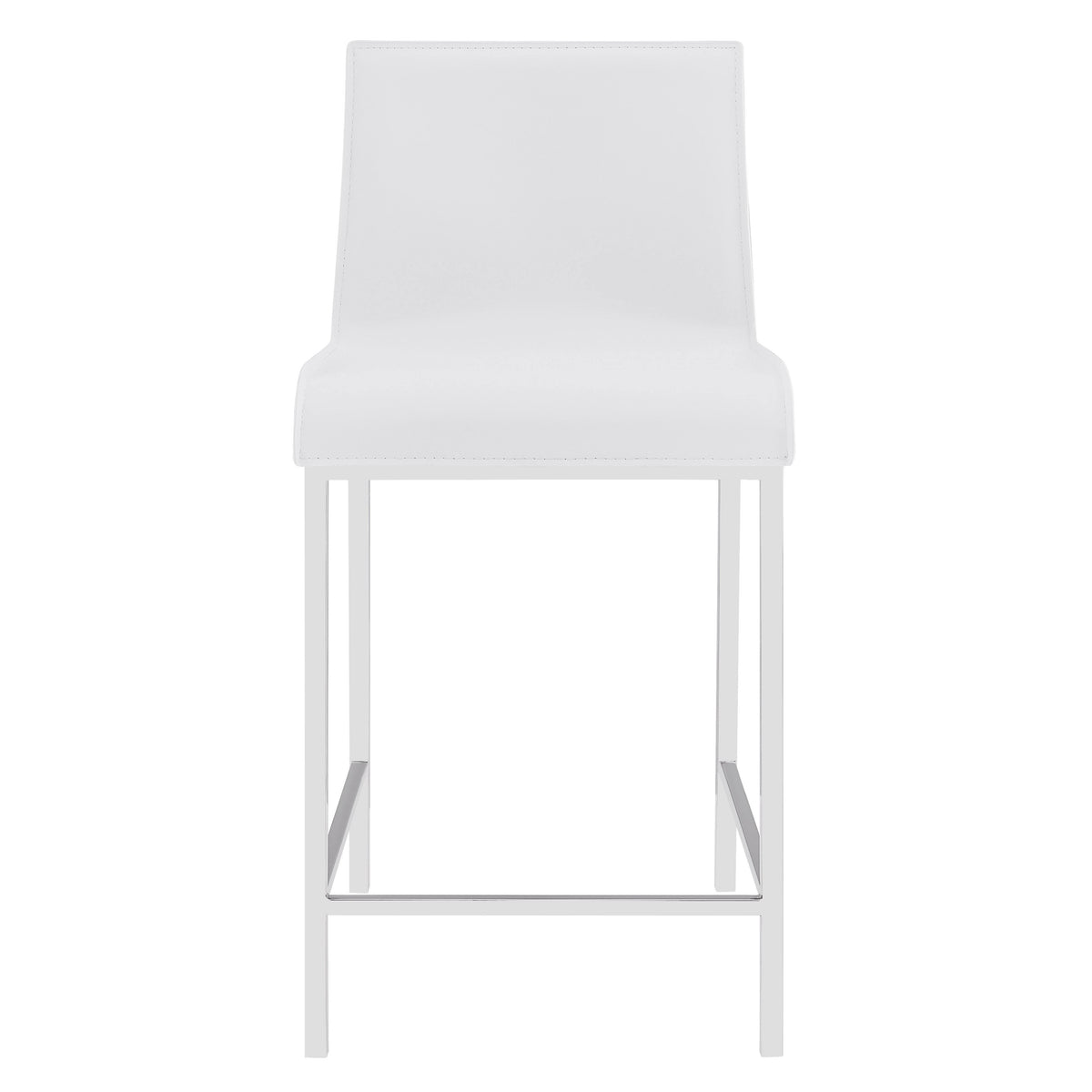 Set of 2 White Counter Stool B746546
