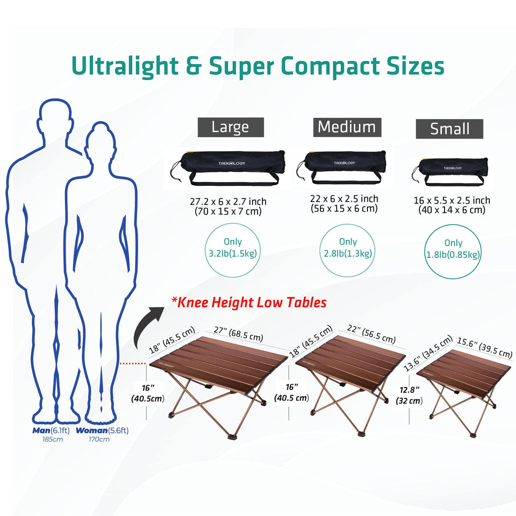 Portable Camping Side Tables Aluminum Table Top P9930