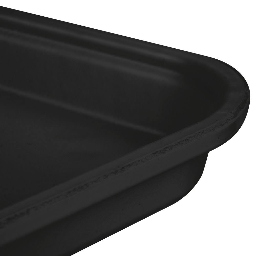 Black Glasteel Fiberglass Display Bakery Tray - 12/Case O135