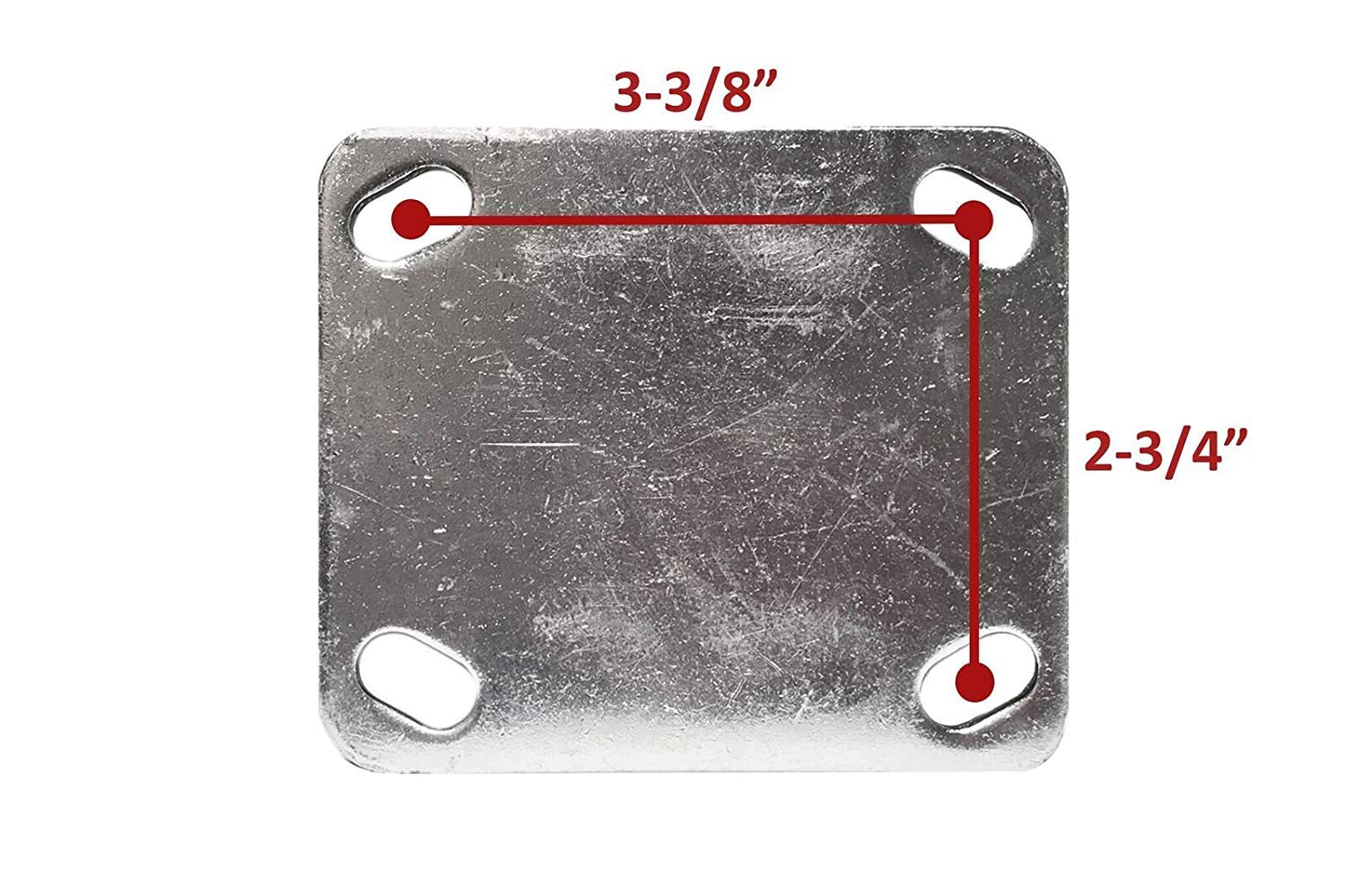 8 Large Flat Free Casters, 4 Pack E13588