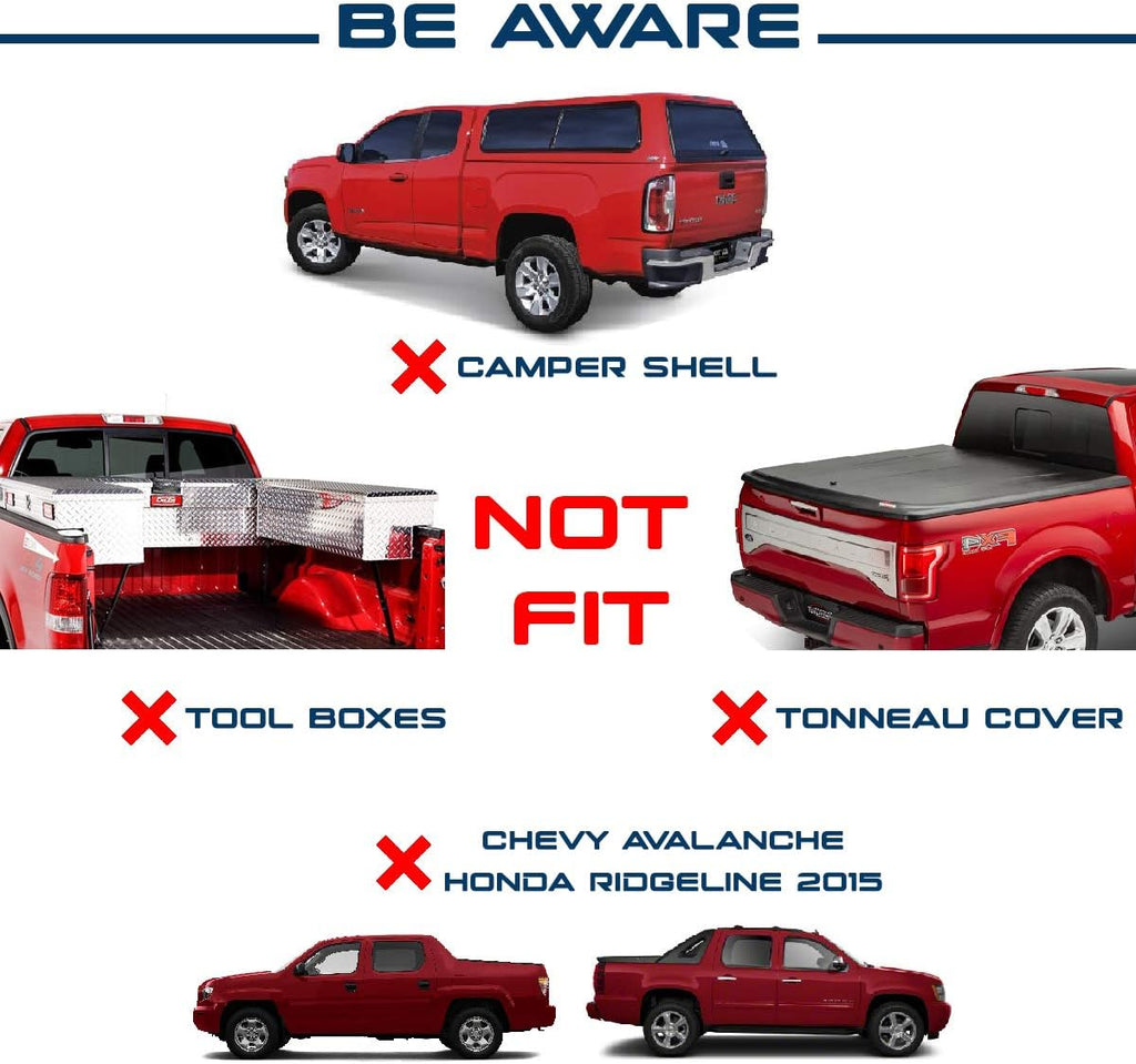 Steel Pickup Truck Ladder Rack Two Bar Set O795