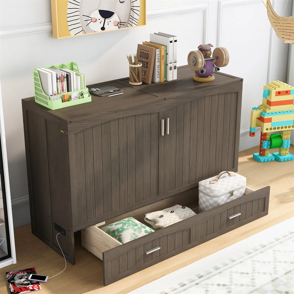 Queen Size Murphy Bed P9454