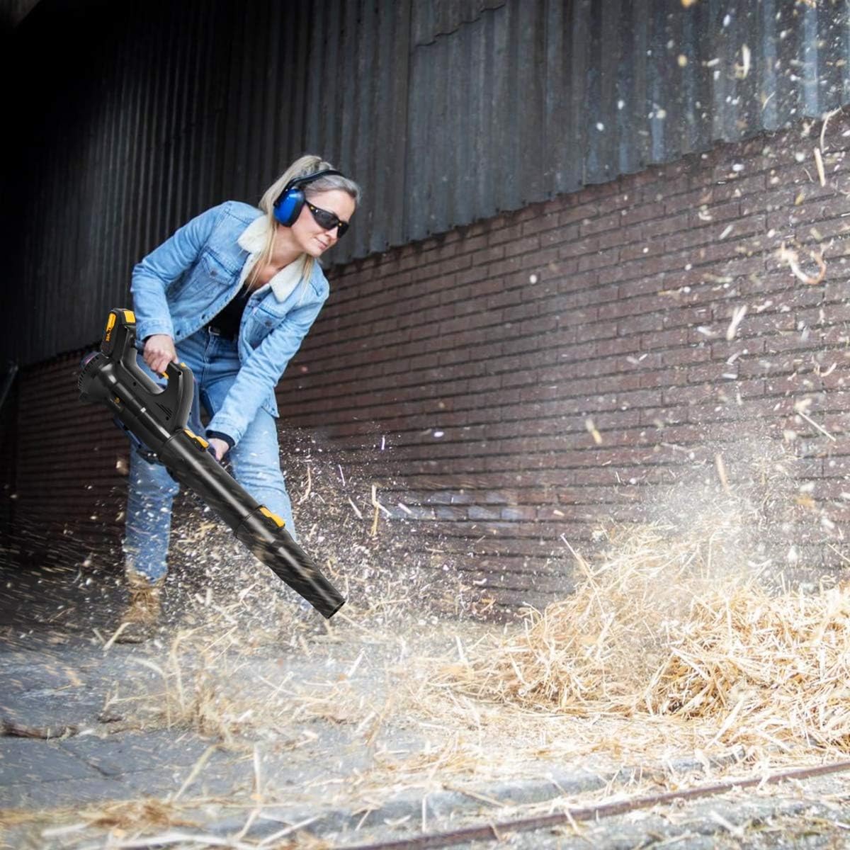 20V Cordless Leaf Blower with 2 Batteries and Charger X74744