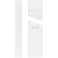 Two Equal Raised Panel PVC Pilaster with Capital and Base (Pair) C465600