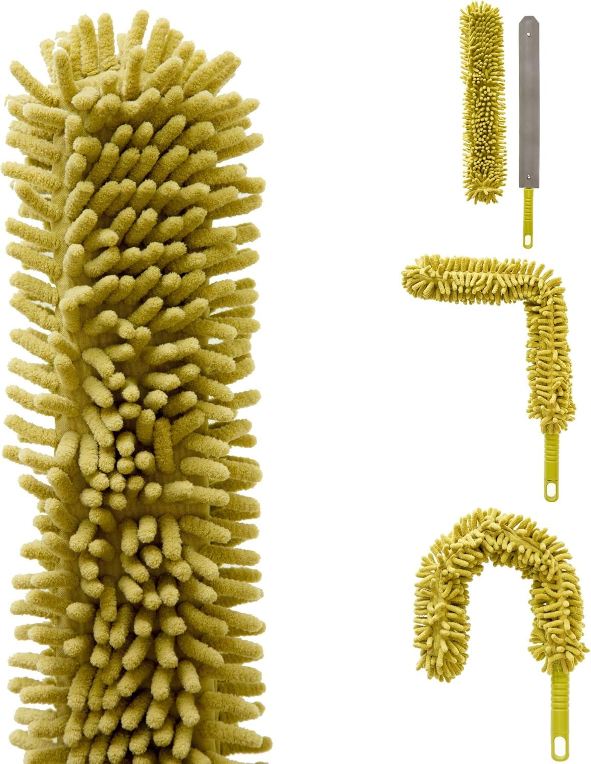 Extension Pole with Microfiber Ceiling Fan Duster and Removable Chenille Dusting Cloth D546352