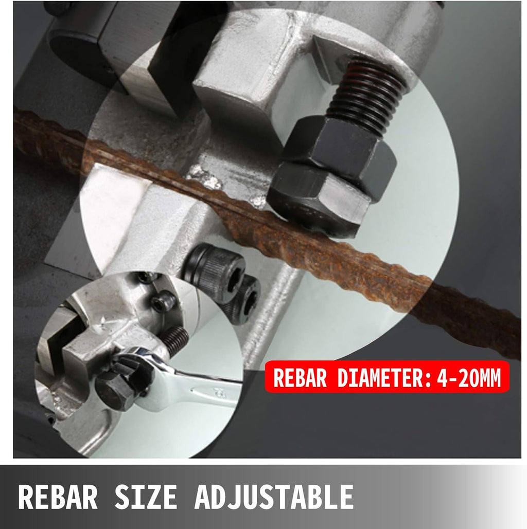 Rebar Cutter, 1250W Portable Electric Rebar Cut 3/4" 20mm #6, 110V H17539