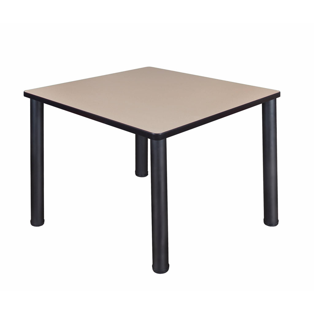 Beige/ Black Square Breakroom Table G5385