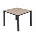 Beige/ Black Square Breakroom Table G5385