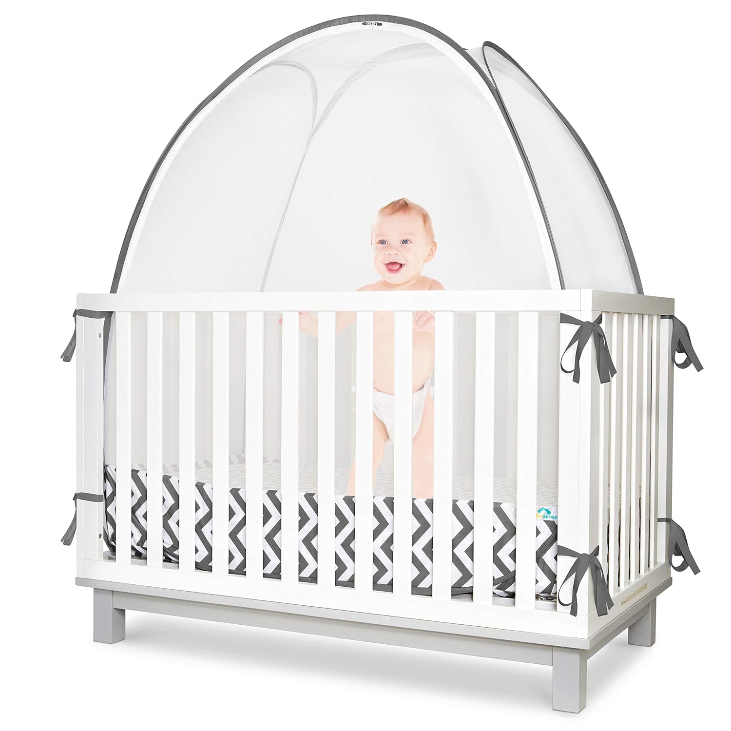 White Wave Pop-Up Crib Tent Canopy Pack of 2 W12208