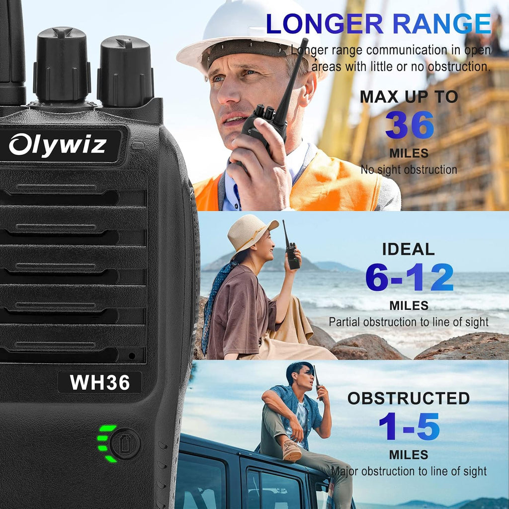 4 Pack Rechargeable Handheld 2 Way Radio A6142