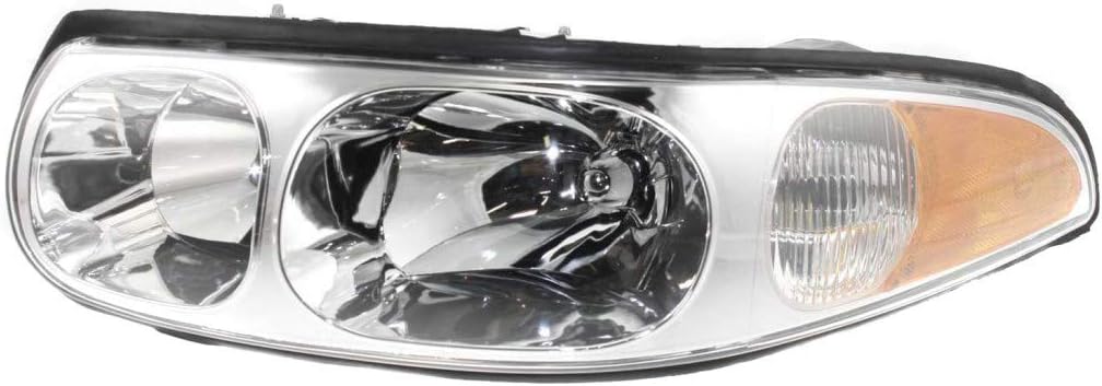 Buick LeSabre Headlight 2000-2005 Pair with Bulbs R143