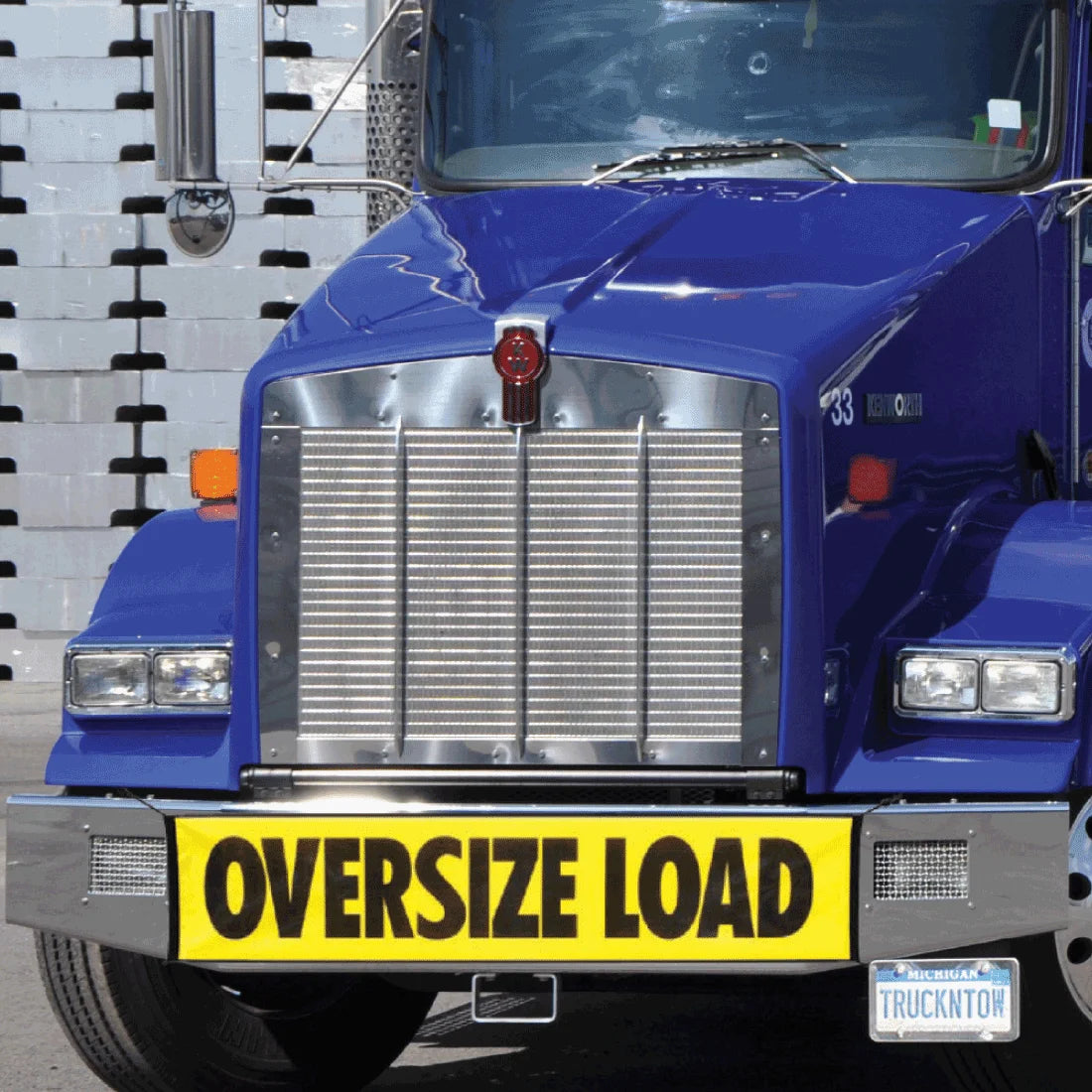Oversize Load Banner with Magnets, Red Flags, and Bag K796037