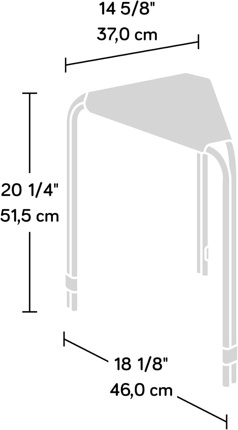 Triangular Side Table, Black finish C14052