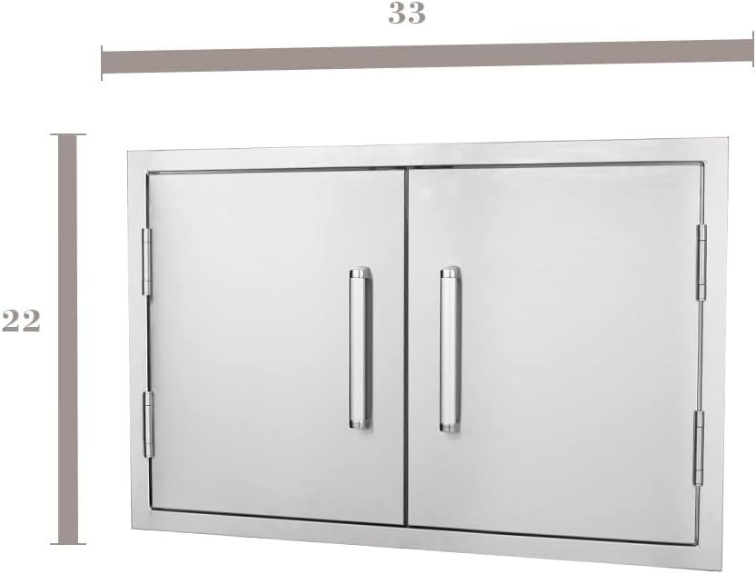304 Stainless Steel Single Gas Grill Door F668