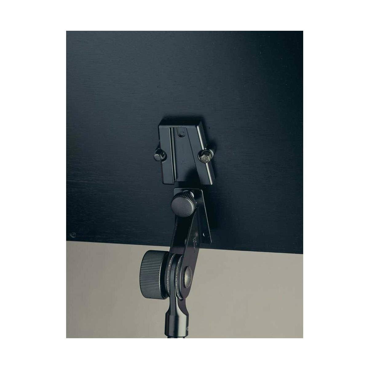 Black Wooden Desk Music Stand with Chrome Stand K133